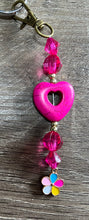 Load image into Gallery viewer, Pink Heart Scissor Fob