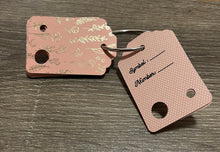 Load image into Gallery viewer, Floss Drops - Apricot & Gold Flowers - Set of 15 with printed backs