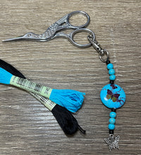 Load image into Gallery viewer, butterfly scissor fob