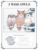 Load image into Gallery viewer, 3 Wise Owls CC035 - Cross Stitch Chart