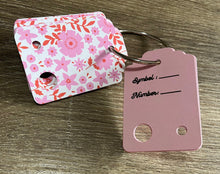 Load image into Gallery viewer, Floss Drops - Pretty Pink Flowers - Set of 15 with printed backs