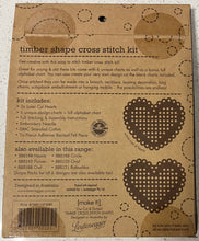 Load image into Gallery viewer, Heart Timber shape Cross Stitch Kit - Make It 585166