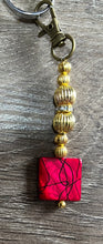 Load image into Gallery viewer, Gold & Pink Scissor Fob