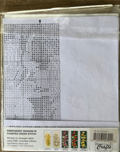 Load image into Gallery viewer, Peach Roses Panel - John Clayton Cross Stitch Chart by Heritage Crafts