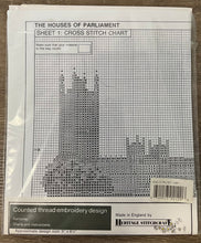 Load image into Gallery viewer, The Houses of Parliament - The Heritage Collection Cross Stitch Chart by Heritage Stitchcraft