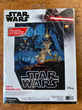 Load image into Gallery viewer, Luke & Princess Leia TM Star Wars Licensed Cross Stitch Kit by Dimensions 70-35380