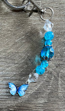 Load image into Gallery viewer, Blue Butterfly Scissor Fob