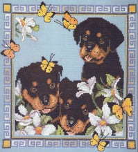 Load image into Gallery viewer, garden pups CC031 Cross Stitch Chart Couchman Creations Sonia's Needle & Thread