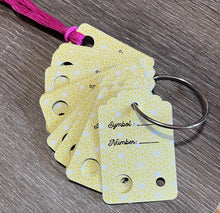 Load image into Gallery viewer, Floss Drops - Golden Bees - Set of 15 with printed backs