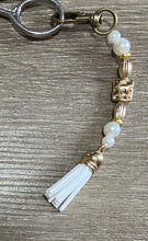 Load image into Gallery viewer, Gold & Pearl Scissor Fob