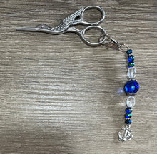 Load image into Gallery viewer, Ocean Scissor Fob Sonia's Needle & Thread