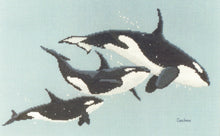 Load image into Gallery viewer, killer whales cc013 cross stitch chart couchman creations Sonia's Needle & Thread