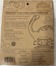 Load image into Gallery viewer, Apatosaurus Dinosaur - Mini Softie Embroidery Kit - Make It - Stitch Me - 585192