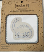 Load image into Gallery viewer, Apatosaurus Dinosaur - Mini Softie Embroidery Kit - Make It - Stitch Me - 585192