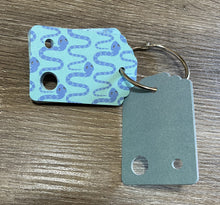 Load image into Gallery viewer, Floss Drops - Blue Snakes - Set of 15 - Blank Backs