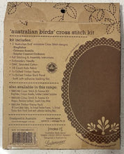 Load image into Gallery viewer, Australian Birds Cross Stitch Kit - Kingfisher Rosella Cockatoo Make It 585182