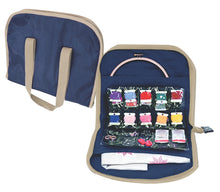 Load image into Gallery viewer, Embroidery Cross Stitch Floss Bag - Navy - Sew Easy