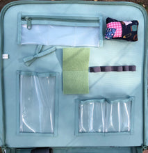 Load image into Gallery viewer, Navy Sewing Pattern Craft Storage Case by Birch