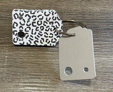 Load image into Gallery viewer, Floss Drops - Blue & Green Leaves with Silver Foil - Set of 15 - Blank Backs (Copy)