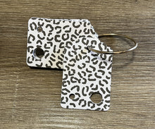 Load image into Gallery viewer, Floss Drops - Blue & Green Leaves with Silver Foil - Set of 15 - Blank Backs (Copy)