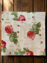Load image into Gallery viewer, 15 ” X 15 ” Inch Roses in Paris Project Bag