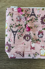 Load image into Gallery viewer, Paris Pouch with boxed bottom - 19.5cm x 14cm with Zipper Charm