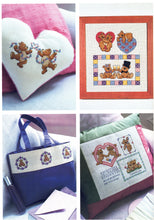 Load image into Gallery viewer, Teddies in Love - DMC Cross Stitch Chart - Booklet 12971-22