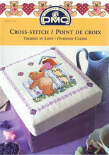 Load image into Gallery viewer, DMC Cross Stitch Chart Teddies in Love