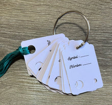 Load image into Gallery viewer, Floss Drops - White & Gold Daisy - Set of 15 with printed backs