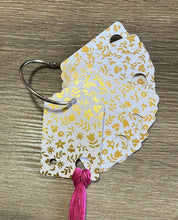 Load image into Gallery viewer, Floss Drops white with golden flowers