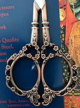 Load image into Gallery viewer, Victorian Red Bronze Embroidery Scissors 12 cm - Yarn Tree