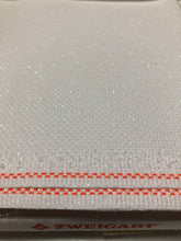 Load image into Gallery viewer, 14 count Zweigart Opalescent White Lurex Aida Cloth