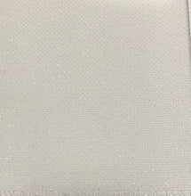 Load image into Gallery viewer, 14 count Zweigart Opalescent White Lurex Aida Cloth