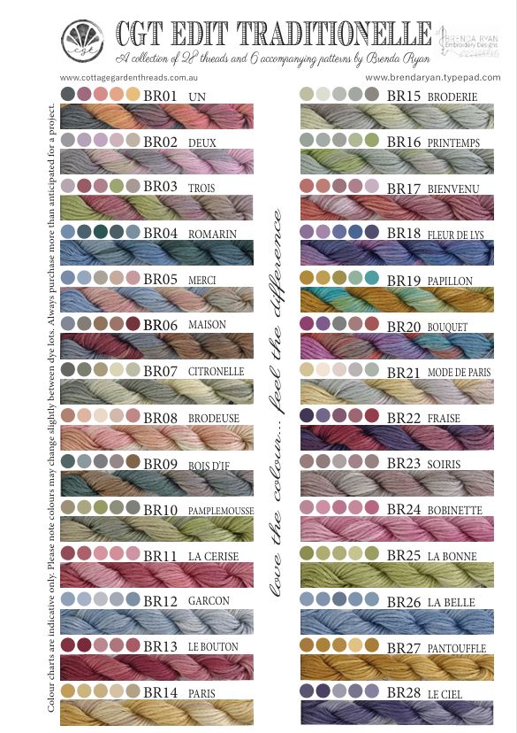 Cottage Garden Threads - Traditionelle Range – Sonia's Needle & Thread