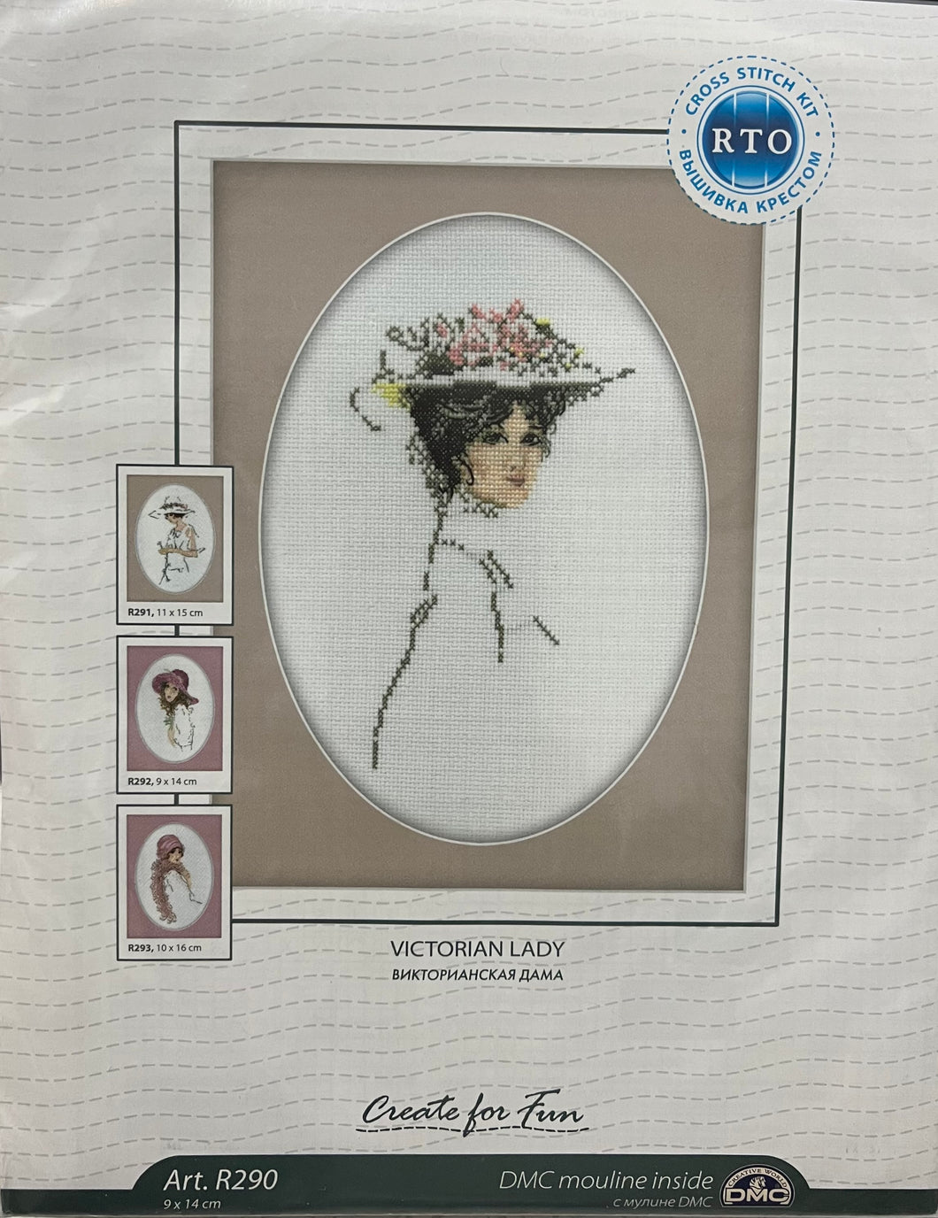 Victorian Lady Cross Stitch Kit by RTO - R290