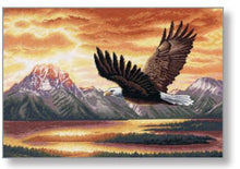 Load image into Gallery viewer, Silent Flight Cross Stitch Kit by Dimensions 35165
