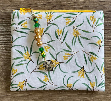yellow wattle accessory pouch