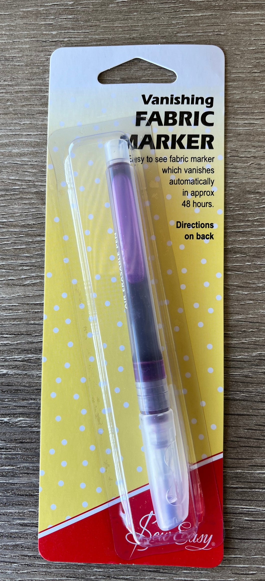 Sew easy Vanishing fabric marker.