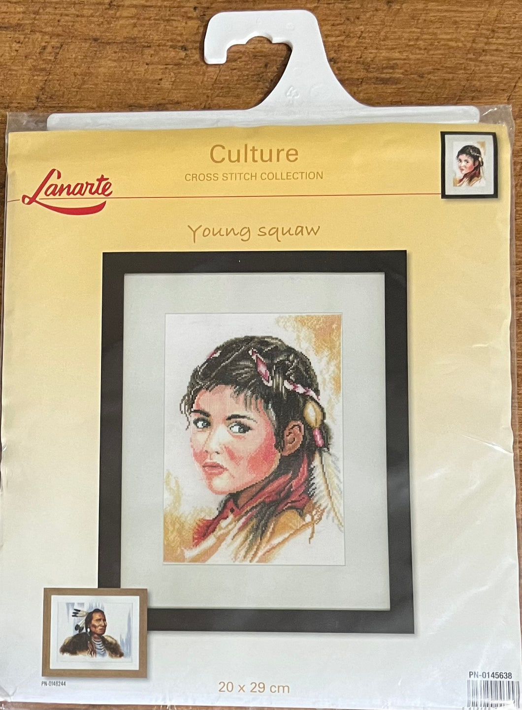 Young Squaw Cross Stitch Kit - Lanarte
