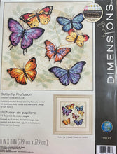 Load image into Gallery viewer, Butterfly Profusion Cross Stitch Kit by Dimensions 35145
