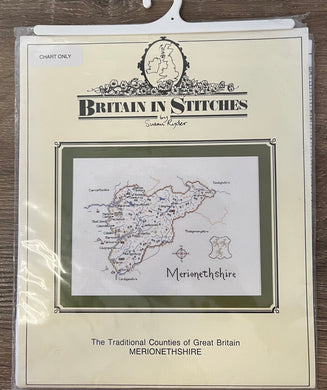 Merionethshire Map cross stitch sonia's needle & thread