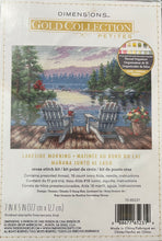 Load image into Gallery viewer, Lakeside Morning - Gold Collection Petites Cross Stitch Kit by Dimensions  70-65231
