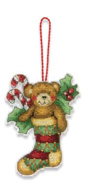 Bear Cross Stitch Christmas Ornament by Dimensions 70-08894