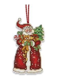 Santa Christmas Ornament Cross Stitch kit by Dimensions 70-08895