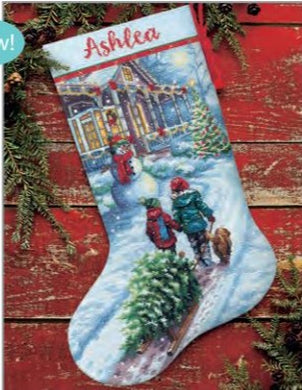 Christmas Tradition Stocking Cross Stitch Kit by Dimensions 70-08995