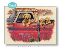 Load image into Gallery viewer, Golden Ride Cross Stitch Kit by Dimensions 70-35405
