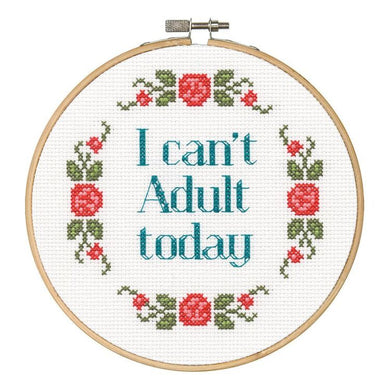 I Can't Adult Today Cross Stitch Kit by Dimensions 70-74629