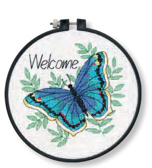 Welcome Butterfly Cross Stitch Kit by DImensions 73147