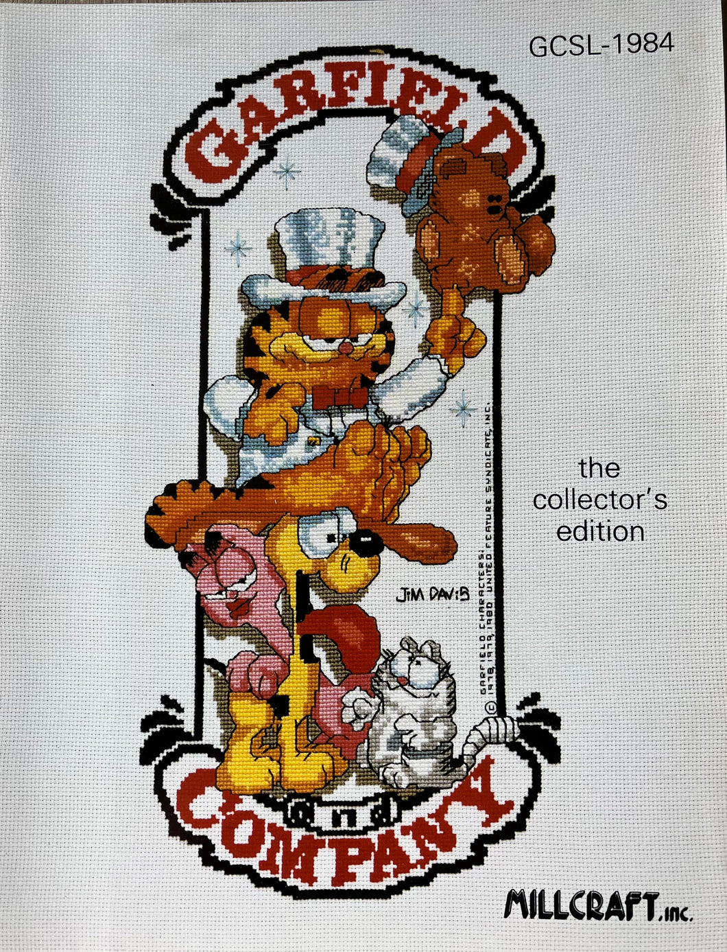 Garfield and Company Cross Stitch Chart Old Style