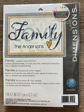 Load image into Gallery viewer, Family - Mini Cross Stitch Kit by Dimensions 70-65140
